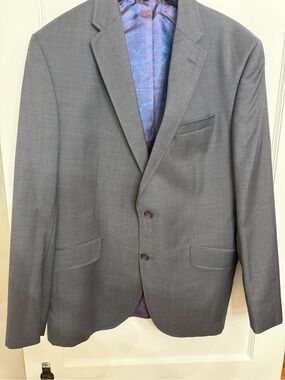 Ted Baker Endurance grey single-breasted suit jacket